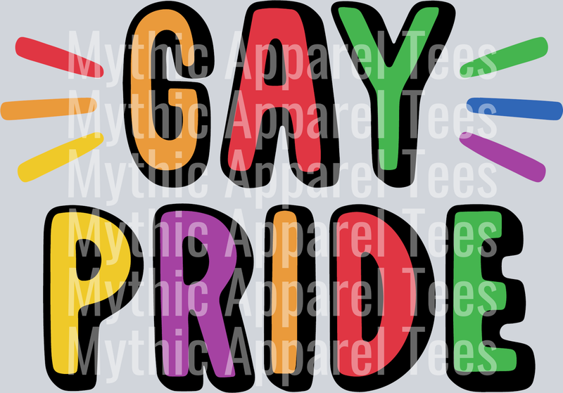 Gay Pride Rainbow LGBTQ+ Transfer