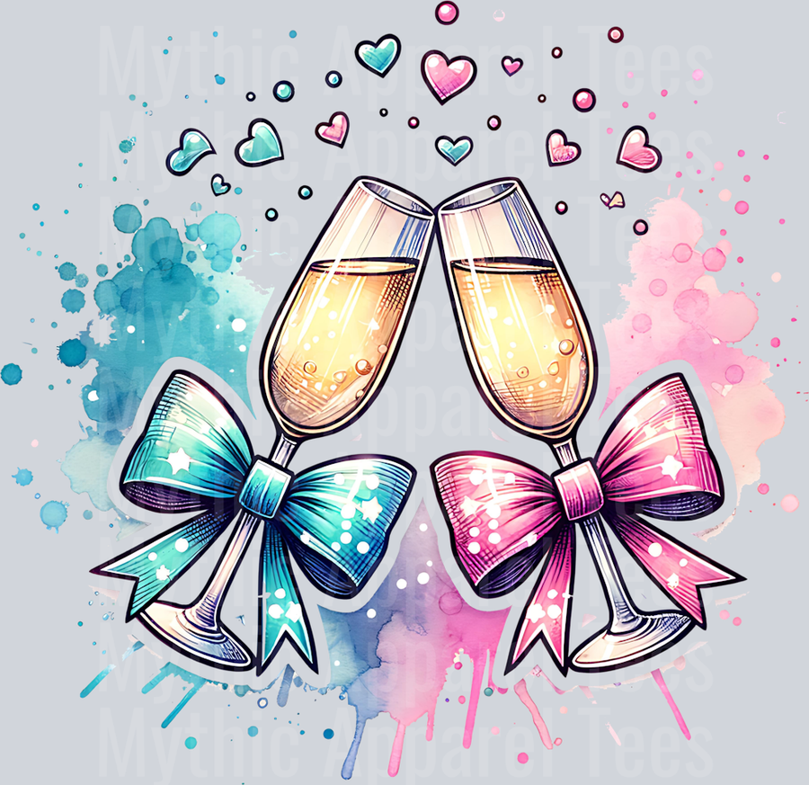 CHAMPAGNE GLASSES NEW YEARS CLIPART