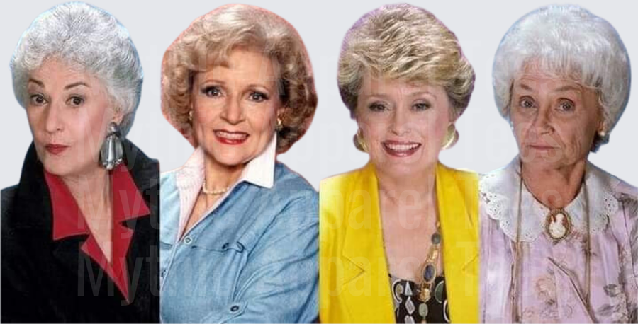 Golden Girls Cast Portrait Collage Featuring Dorothy Sophia Rose and Blanche
