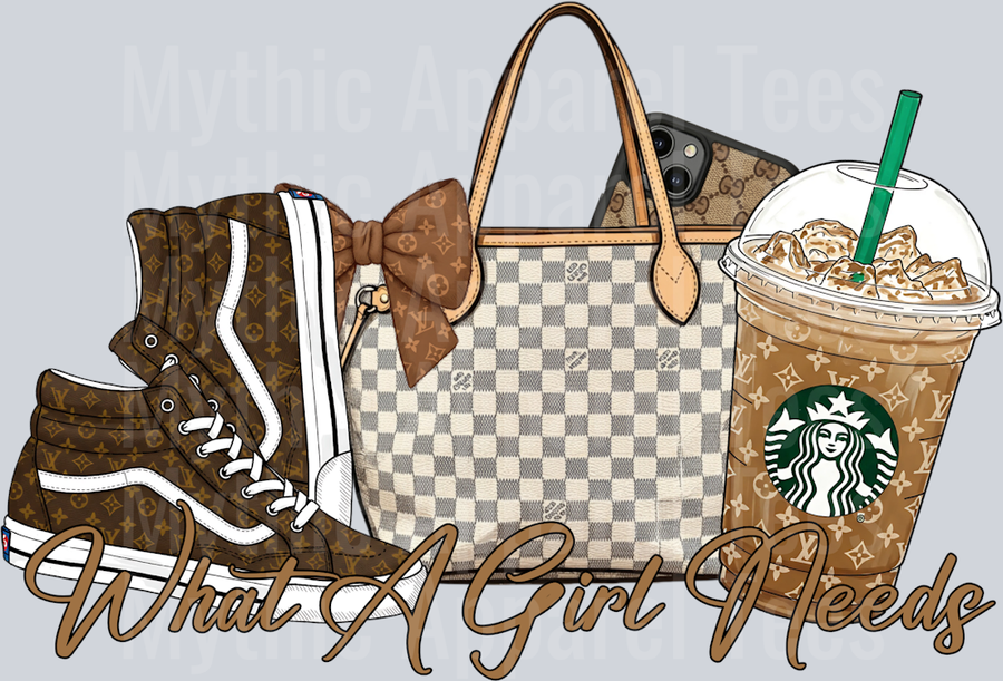 What a girl wants Luis Vuitton Starbucks Nike