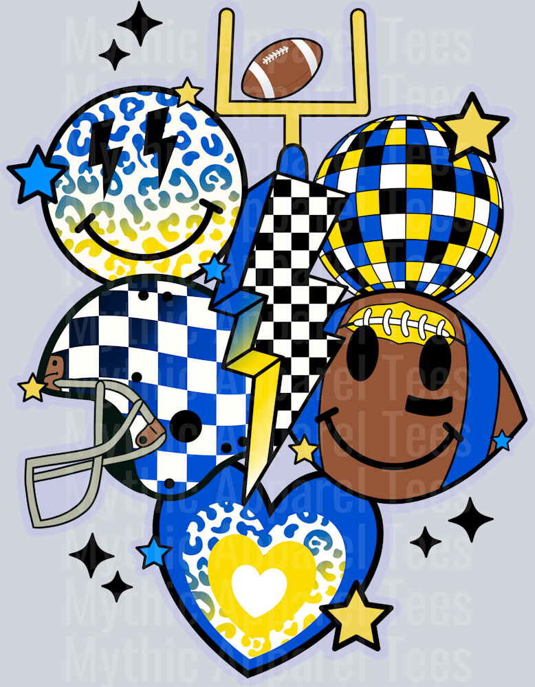 Retro_Football_Blue 3