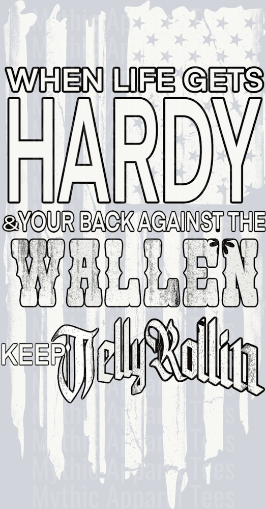 Hardy Wallen Jelly Roll DTF Country Music Transfers