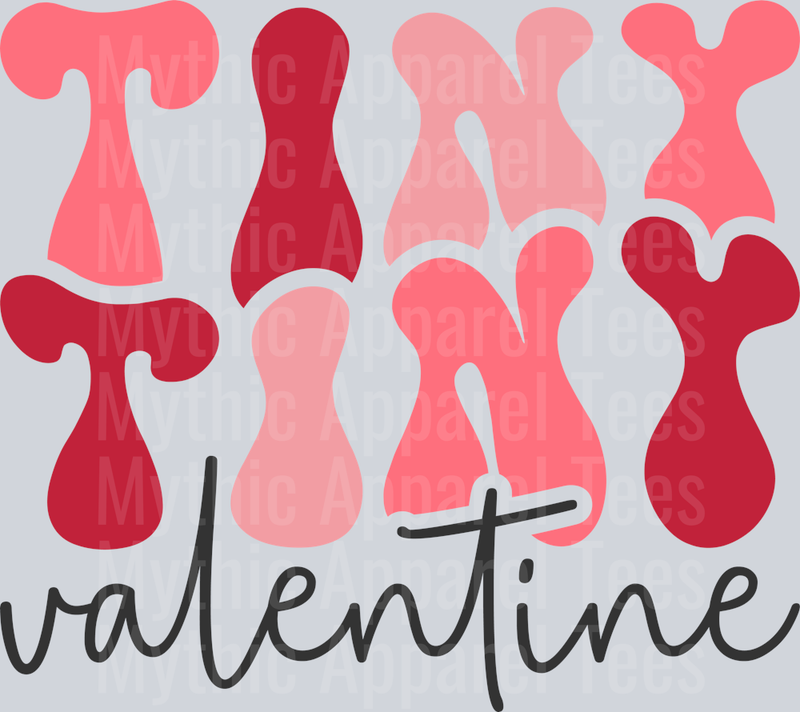 Tiny Valentine RETRO WAVE DTF Valentines Day Transfers