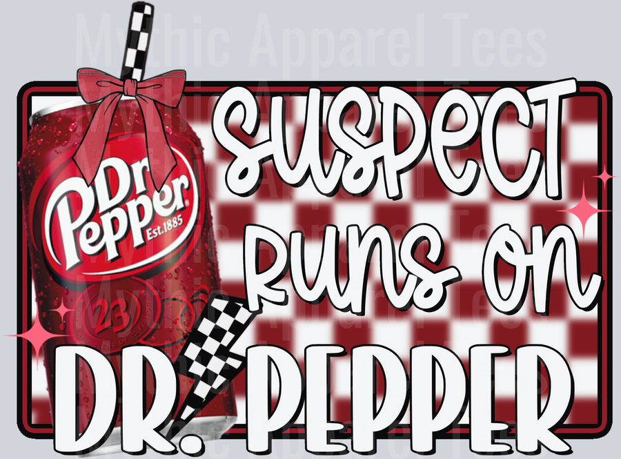 Suspect runs on Dr Pepper DTF Suspect Transfers