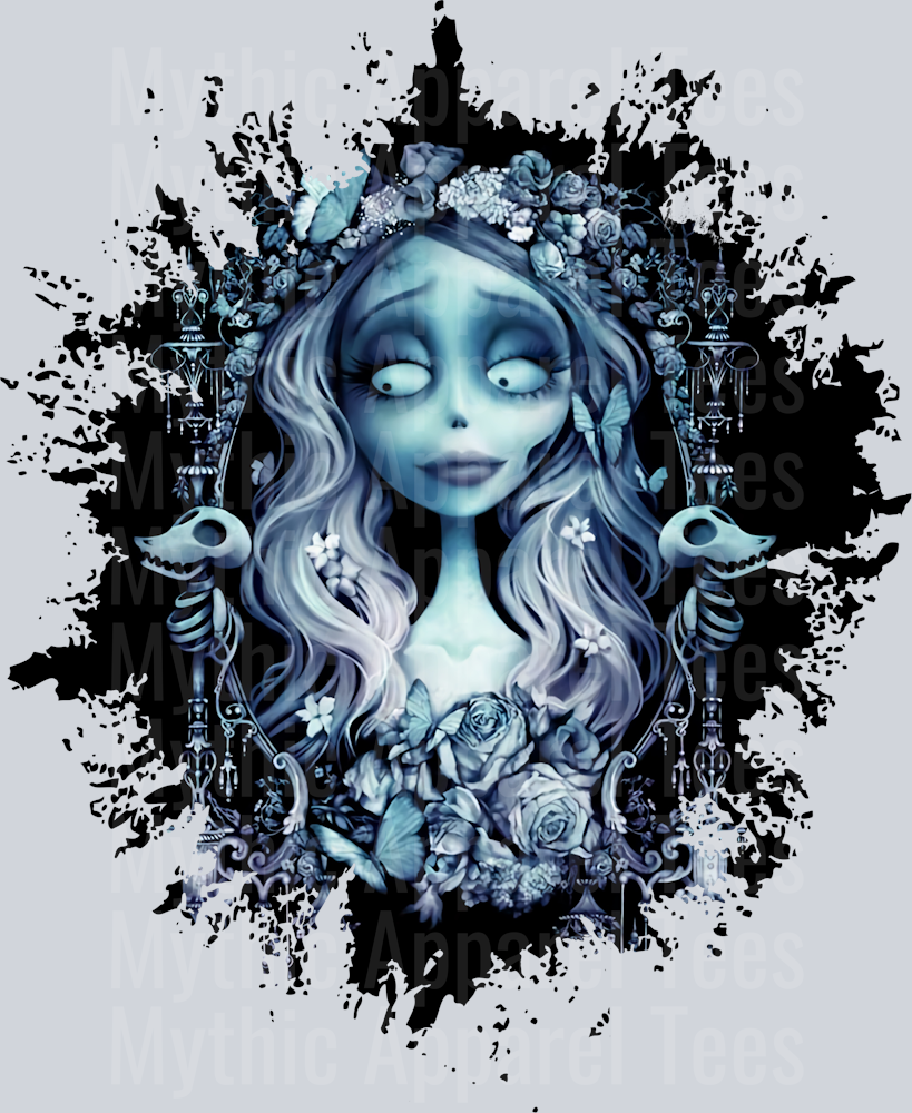 Emily the Corpse Bride Disney Dark Silhouette Color Splash Crystal Ball Vision