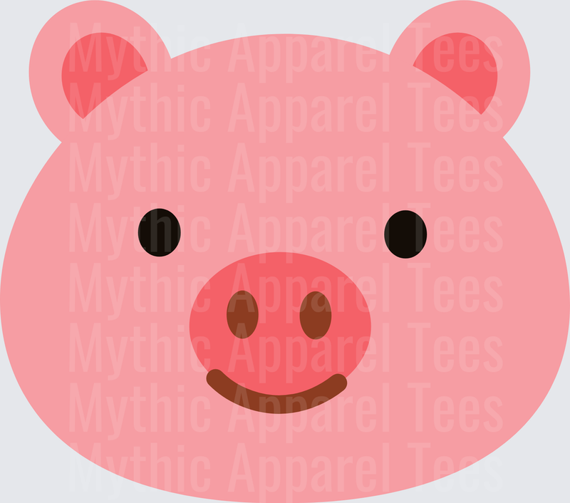 Peppa Pig Cute Smiling Pink Pig Face Close-Up