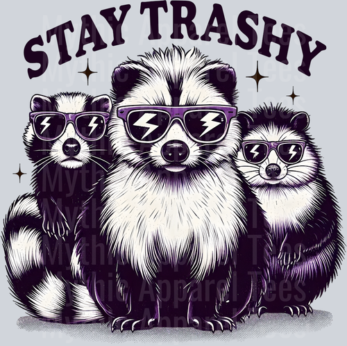Stay Trashy Raccoon pack DTF Racoon Transfers