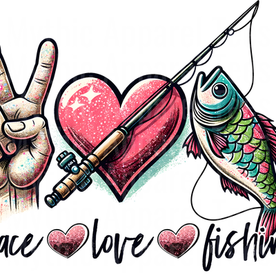 Fishing DTF Transfer