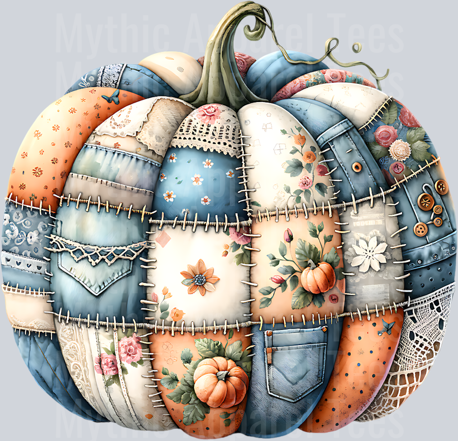 PATCHWORK PUMPKIN CLIPART