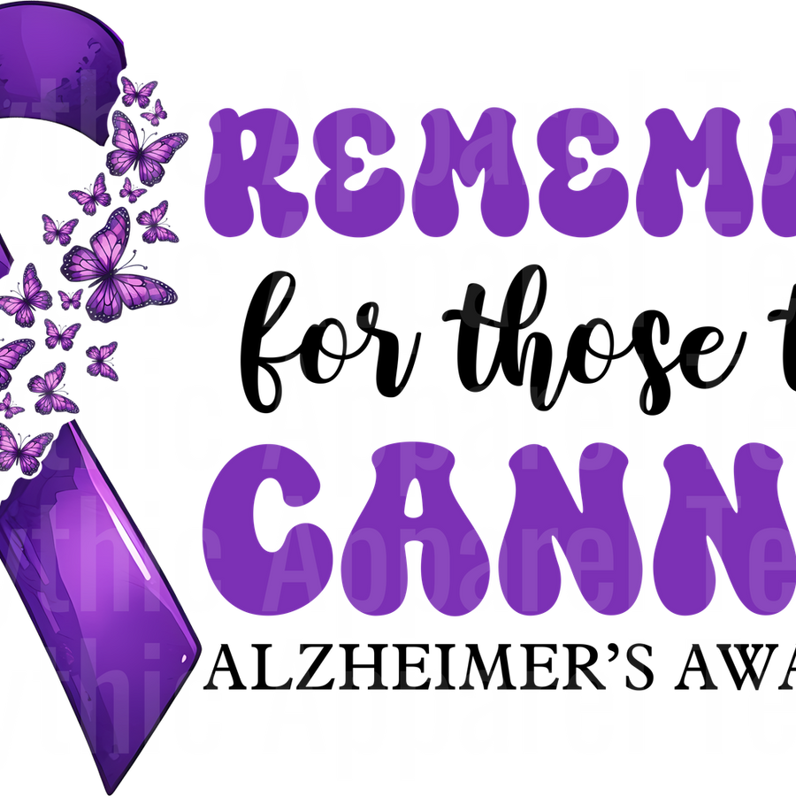 Alzheimer's Awareness DTF Transfer