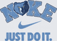 NIKE NBA Teams Memphis Grizzlies Bear Logo Just Do It Swoosh