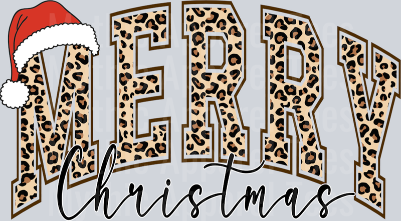 MERRY CHRISTMAS LEOPARD 1