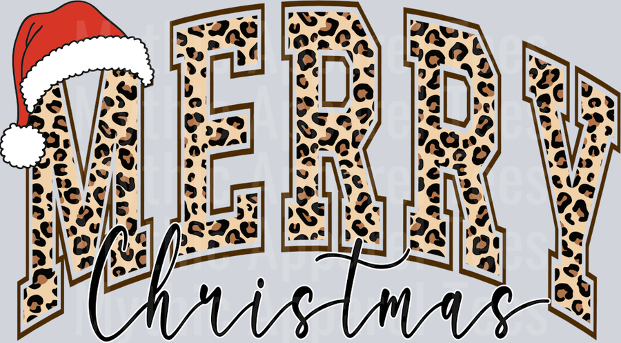 MERRY CHRISTMAS LEOPARD 1