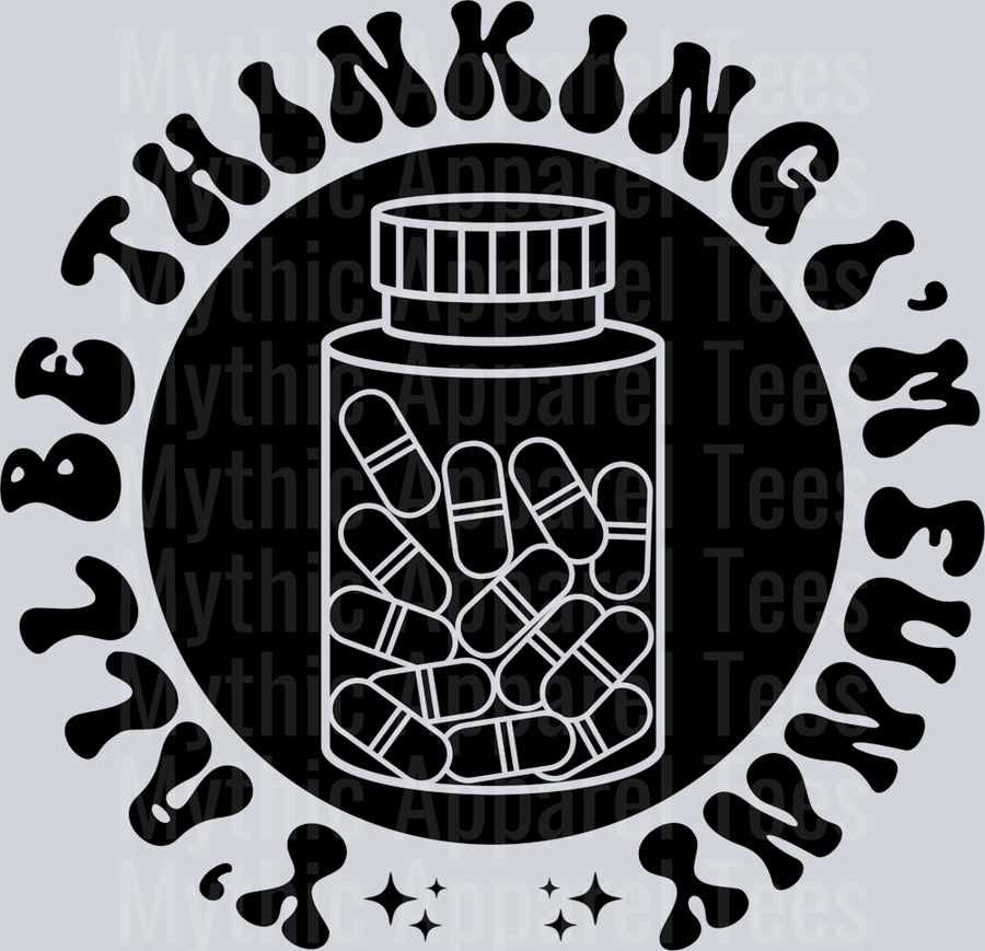 Yall Be Thinking Im Funny Pocket Pocket Funny Wavy Retro Words Black