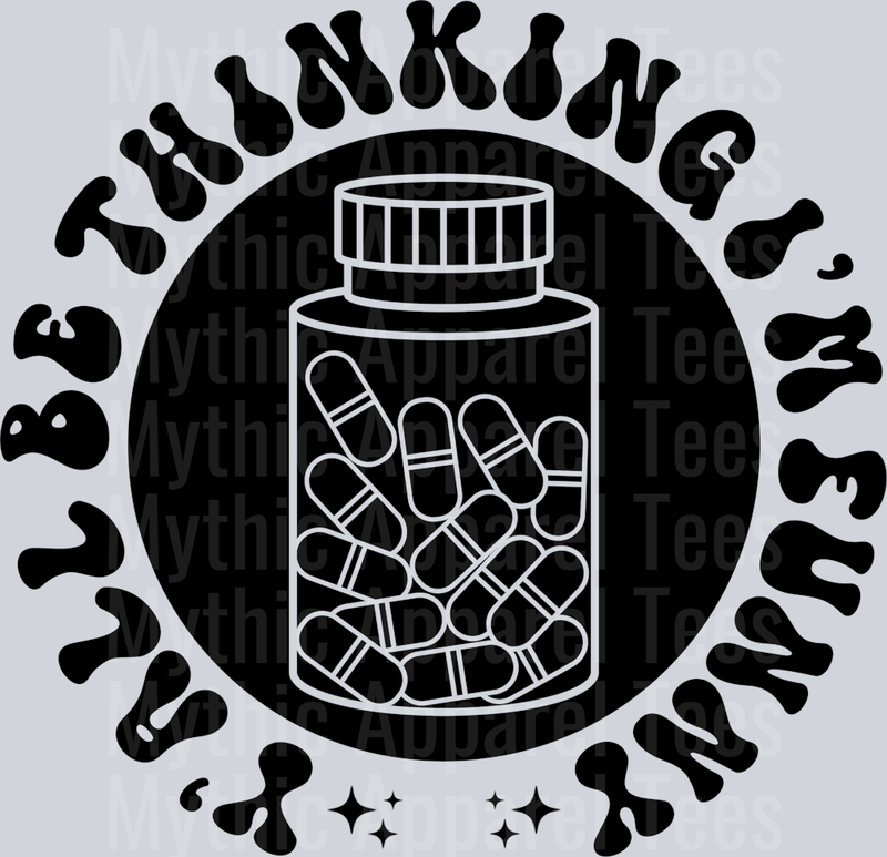 Yall Be Thinking Im Funny Pocket Pocket Funny Wavy Retro Words Black