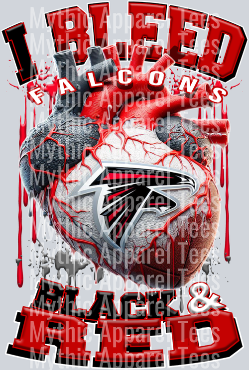 Falcons I bleed Black and Red