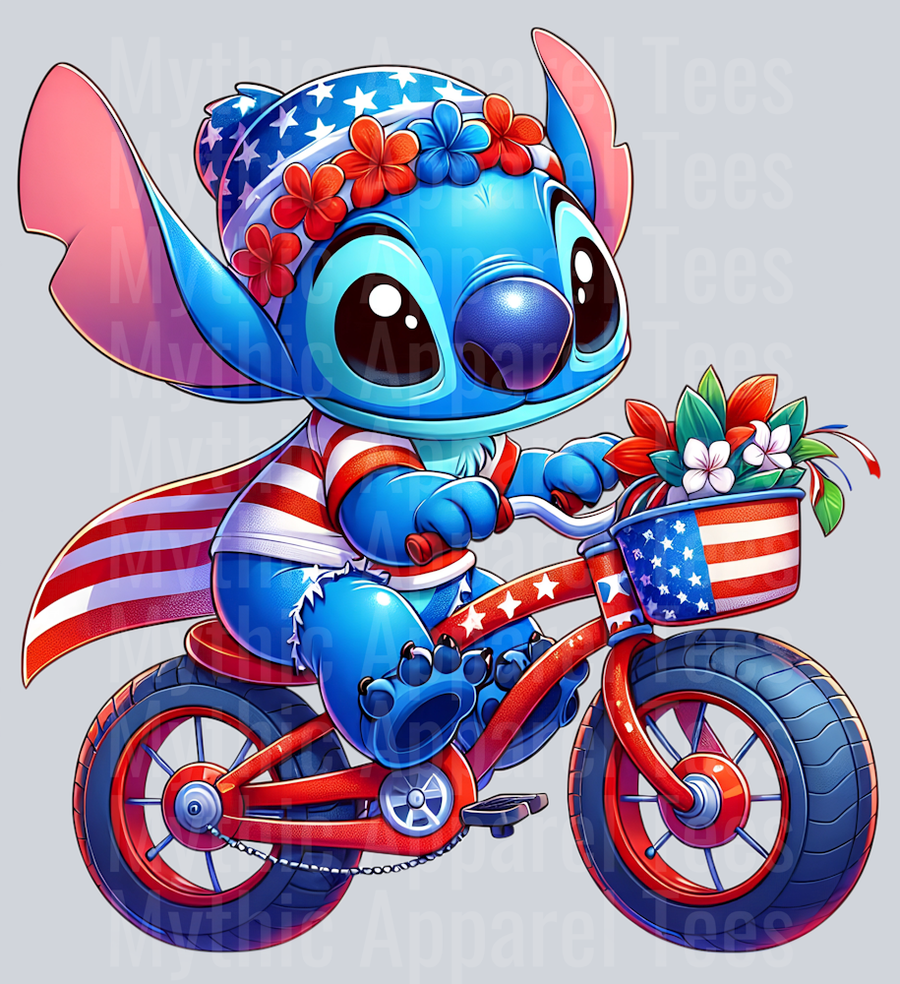 Stitch 4th Of July Patriotic 3 DTF Stitch 4th Of July Transfers