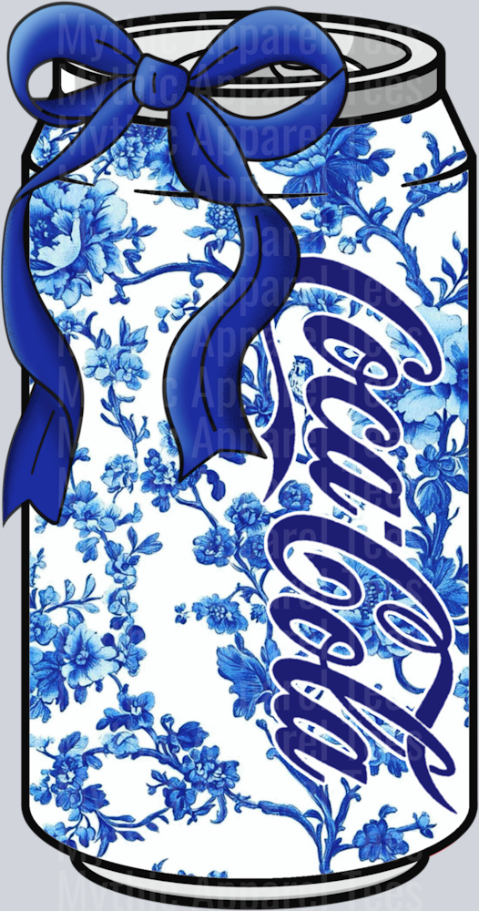 Coca Cola pocket blue chinois DTF Drink Transfers