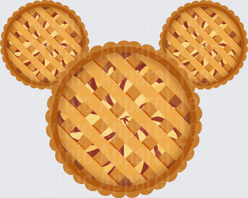 Disney Fall and Thanksgiving Mickey Mouse Silhouette Lattice Pie