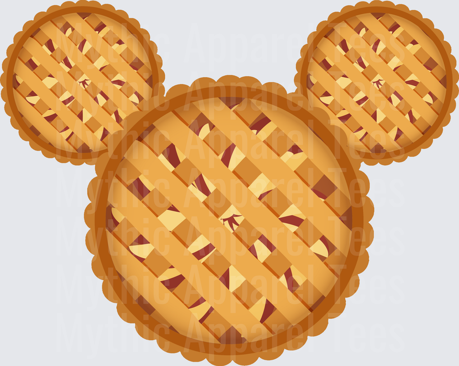 Disney Fall and Thanksgiving Mickey Mouse Silhouette Lattice Pie