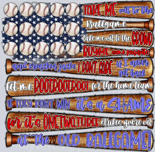 American Flag Baseball Patriotic