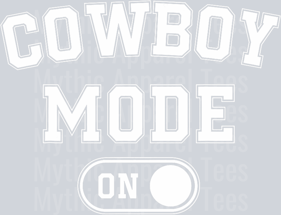 Cowboy Mode On DTF Western Transfers