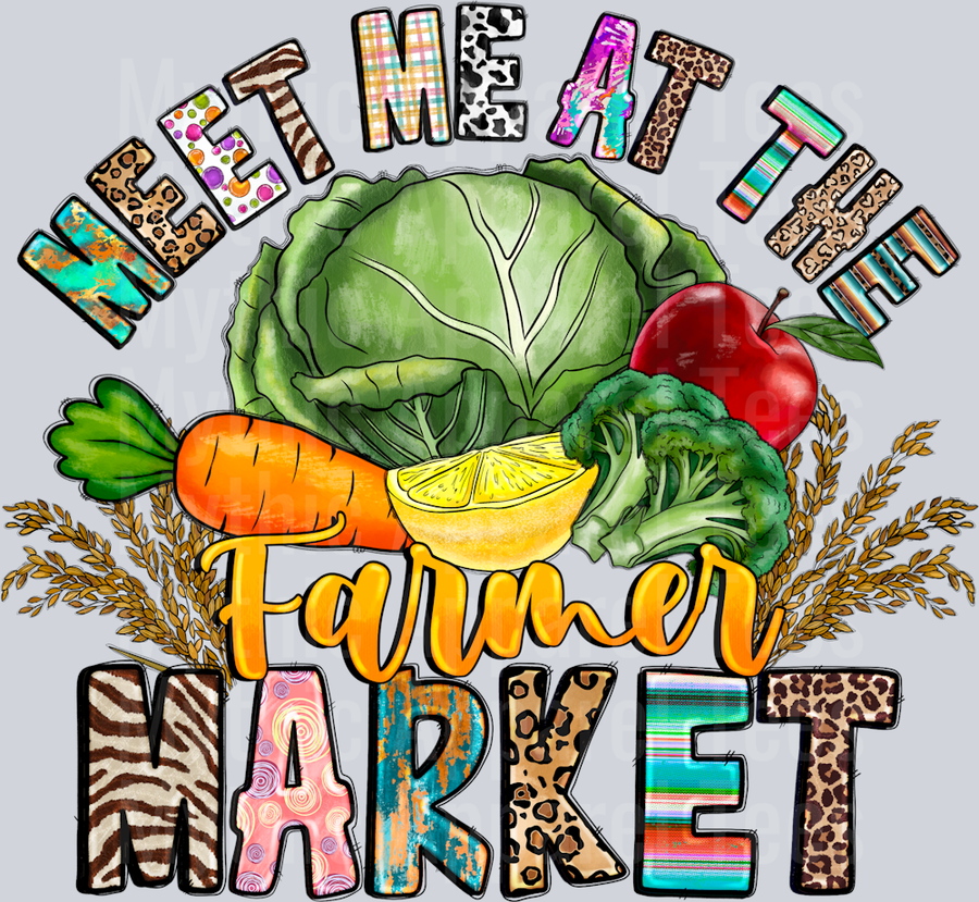 Meet Me At The Farmer Market DTF Farmer Transfers