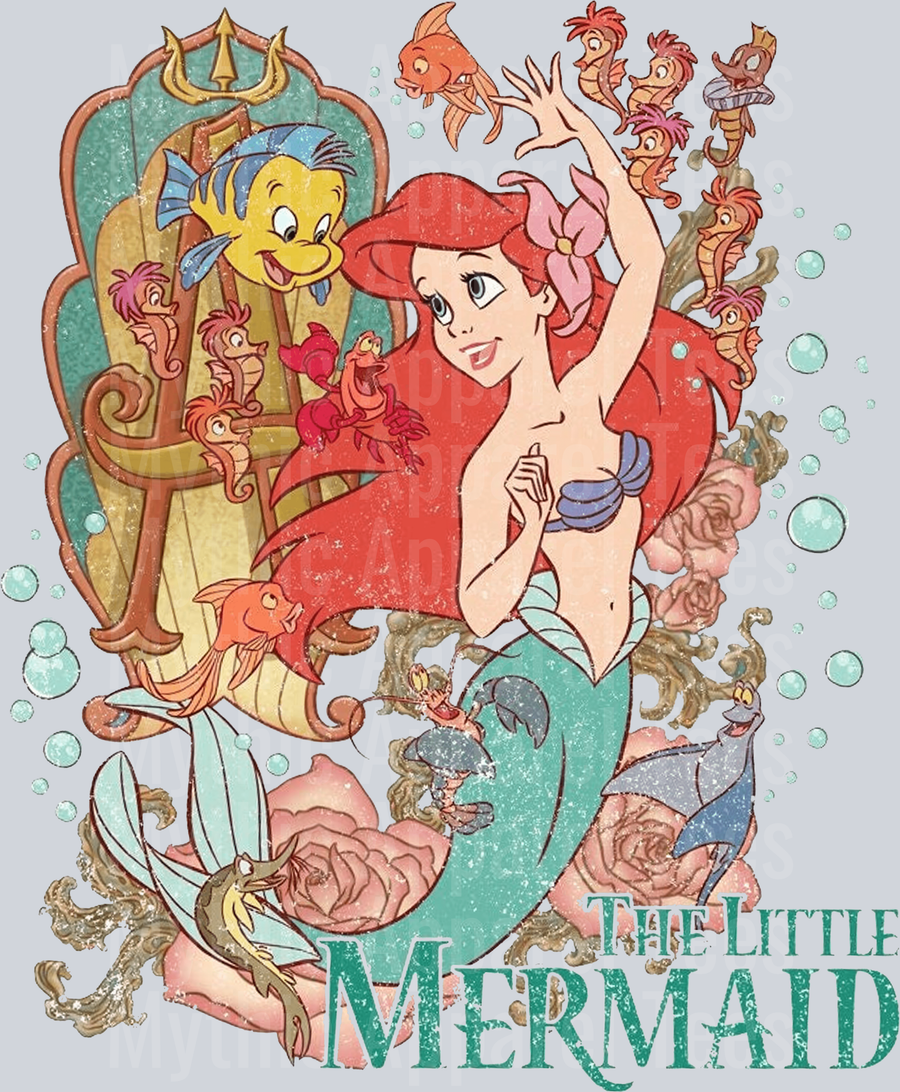 The little mermaid classic t shirt design DTF Disney Transfers