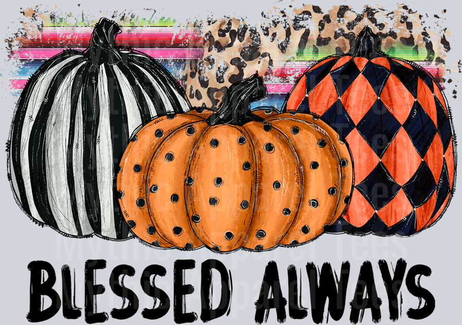 Blessed Always Pumpkin Fall