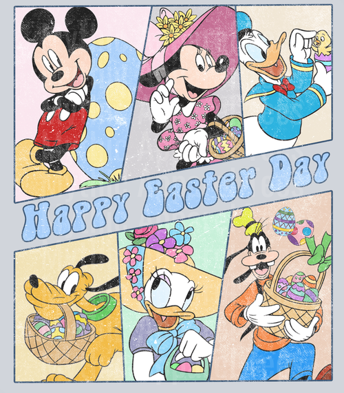 Happy easter day Easter Mickey Shirt DTF Disney Transfers
