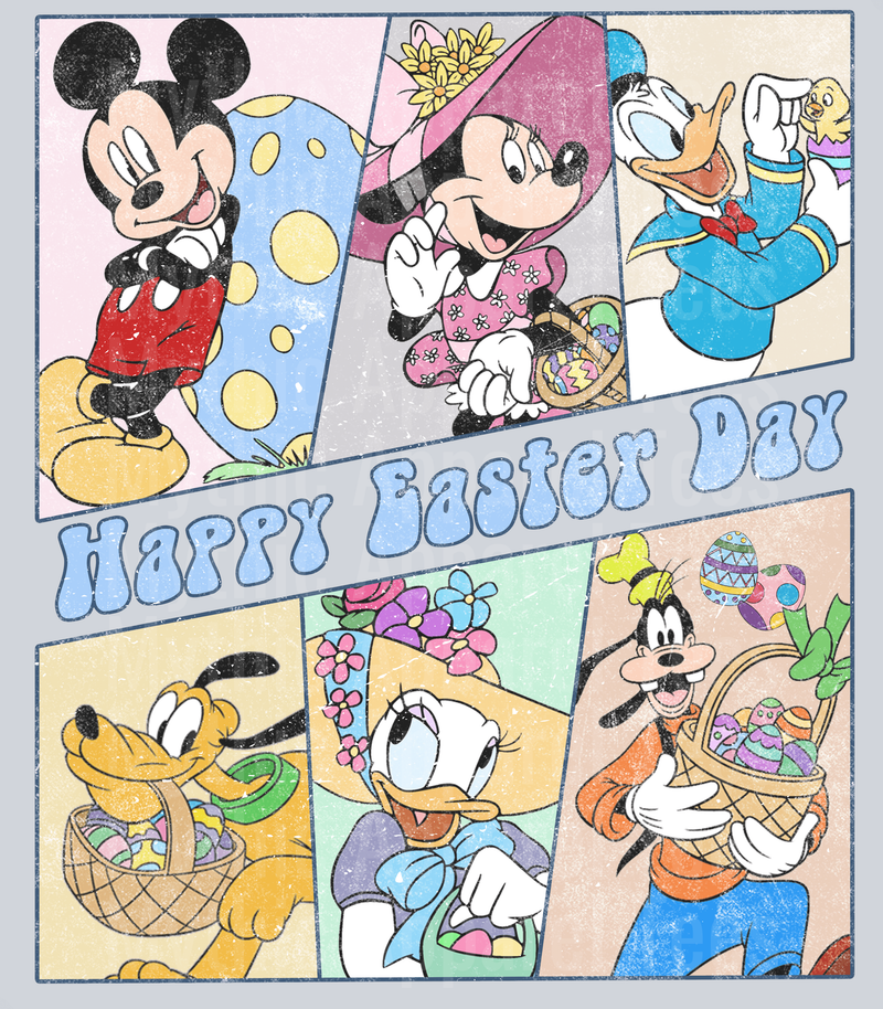 Happy easter day Easter Mickey Shirt DTF Disney Transfers