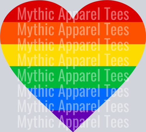 Queer heart Rainbow heart LGBTQ+ Transfer