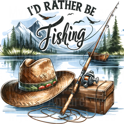 Fishing DTF Transfer