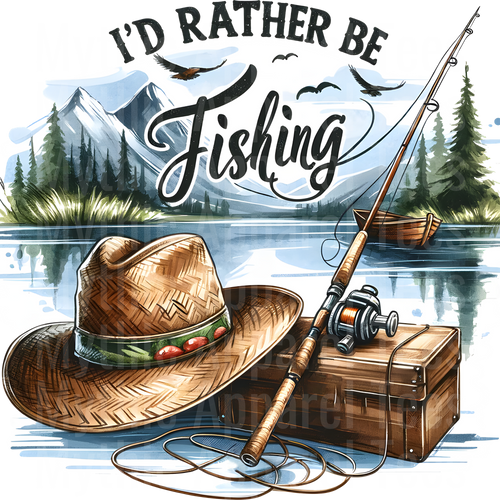 Fishing DTF Transfer