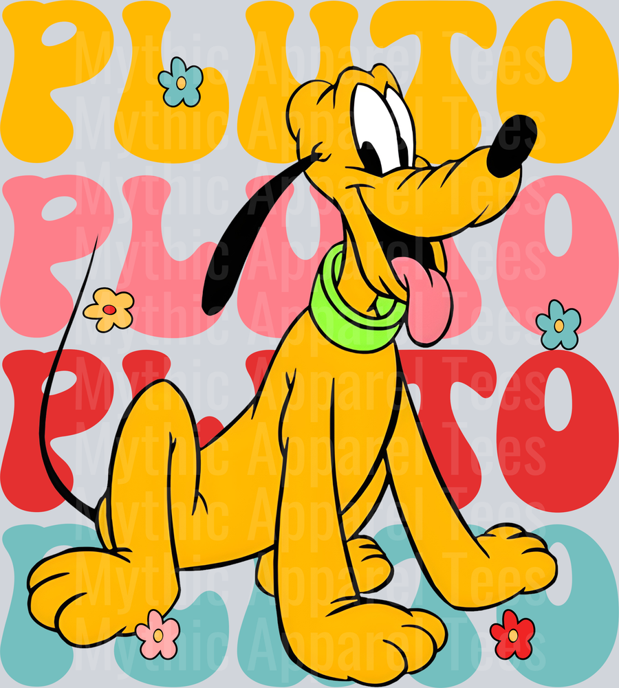 Pluto DTF Disney Transfers