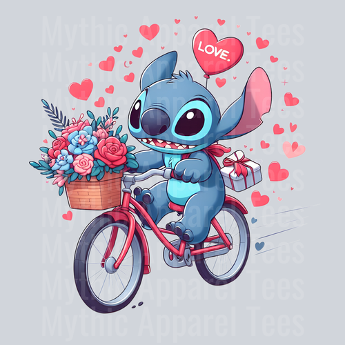 Stitch Valentines Day 11 DTF Stitch Valentine's Day Transfers