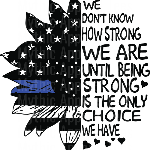 Police Officer Blue Line Back The Blue Transfers
