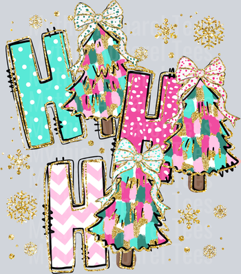 Ho Ho Ho Christmas Tree Transfers, Christmas Transfers, Holiday Season, Festive Designs, Christmas Trees, Glitter Style, Merry Christmas