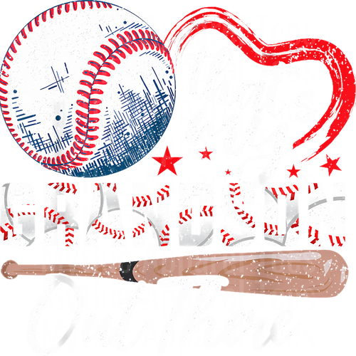 Grandma Grandpa Grandparents Baseball DTF Transfer