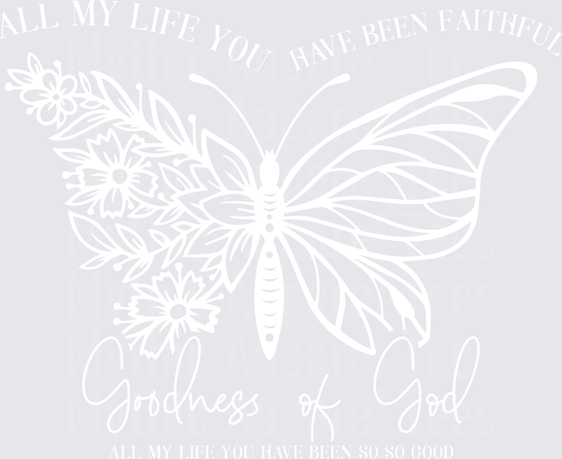 Bold Faith Script Word Art with Cross Accent