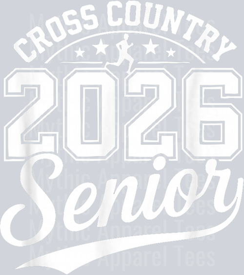 Senior 2026 Cross Country Team Mom XC High School Graduation T-Shirt