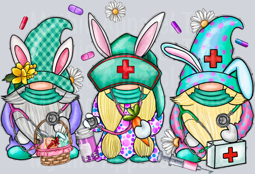 Easter Nurse Gnome