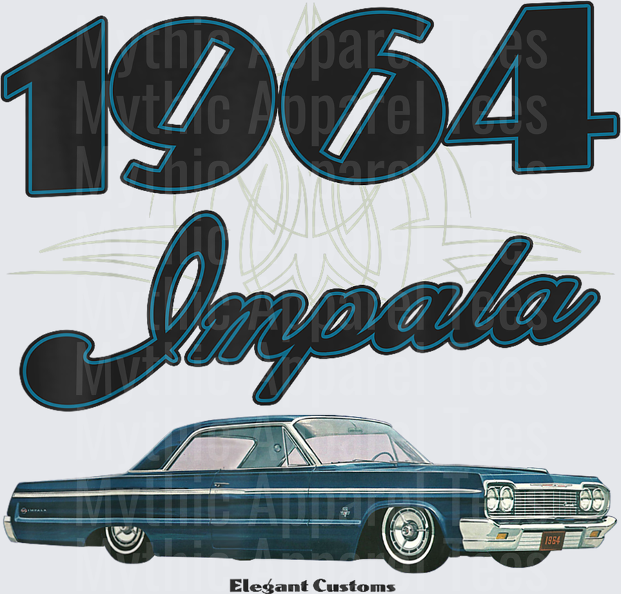 1964 Impala 3.0 Lowrider Kustom Lead Sled Hot Rod Muscle Car T-Shirt