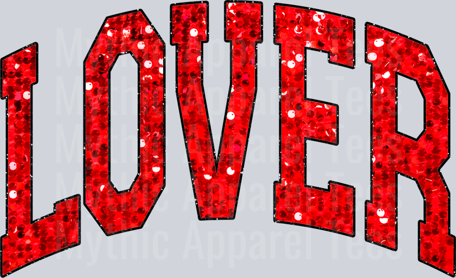 Sequin Lover Wavy Retro Funny Designs Valentines Day