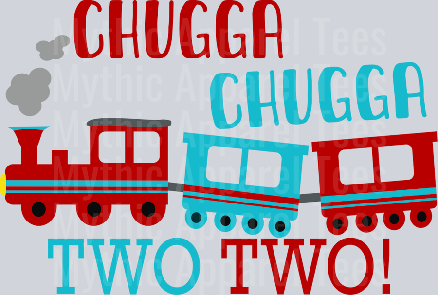 CHUGGA two Birthday Boy DTF Birthday Transfers