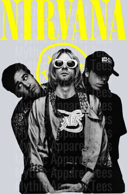 Nirvana the band DTF Pop Culture Transfers
