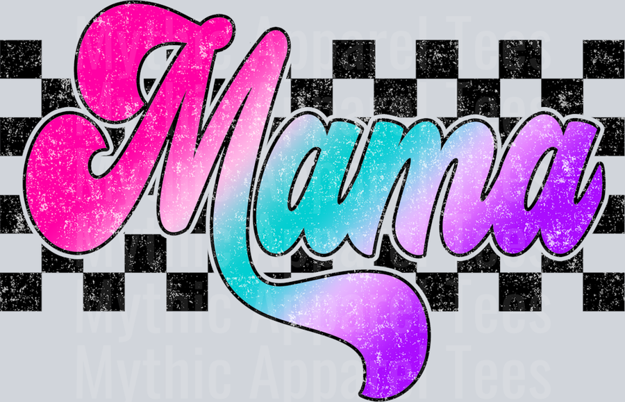 Color Checkered Mama