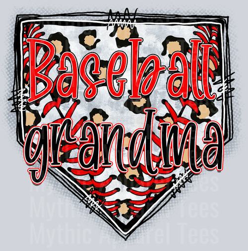 Christmas Baseball Grandma