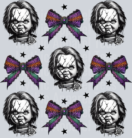 Chucky Doll Horror and bows