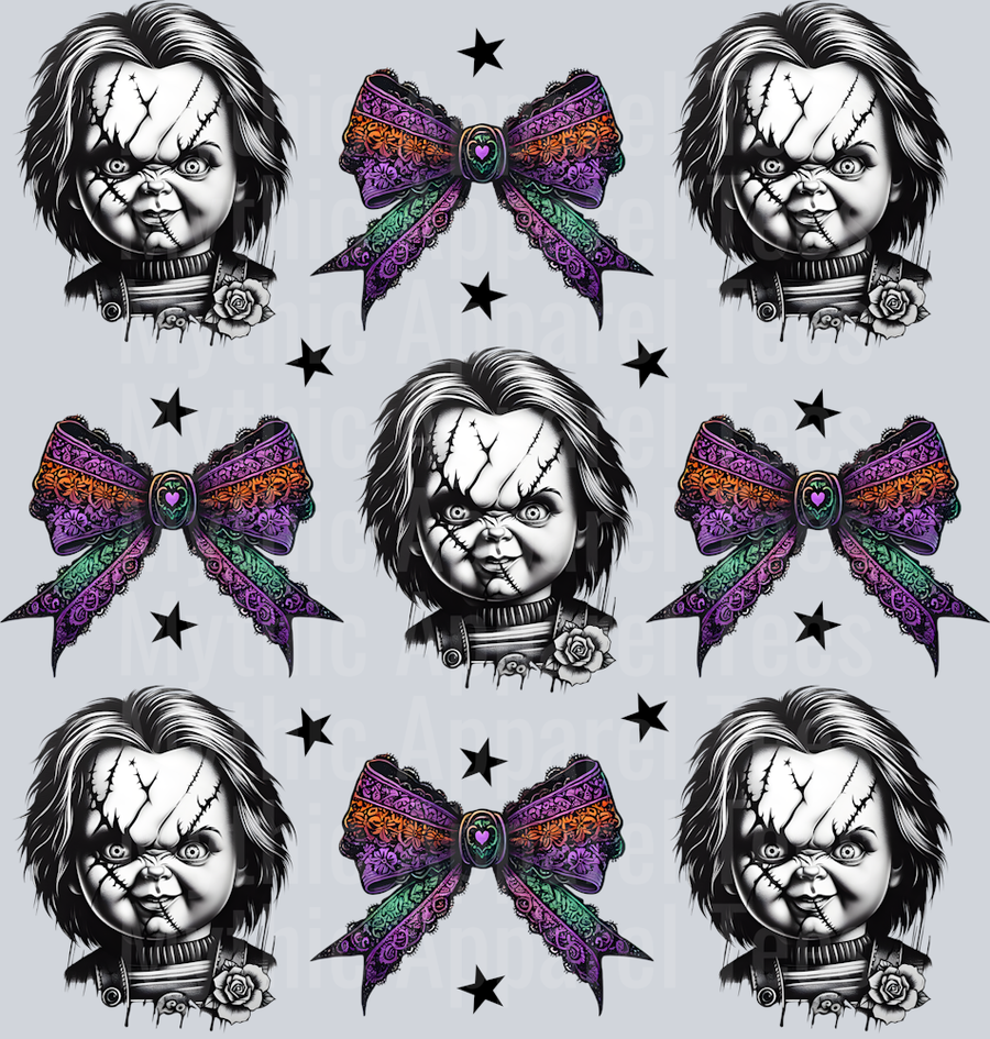 Chucky Doll Horror and bows